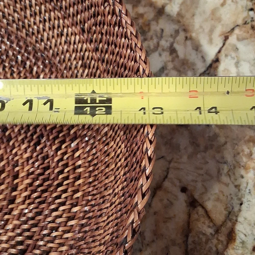 William Sonoma Nito Handwoven Round Basket